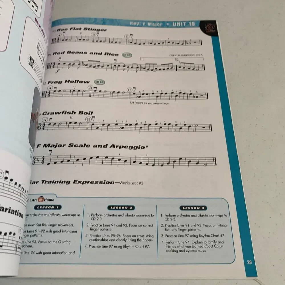 Orchestra Expressions, Book 1,2 Student Edition: Violin, Lot Of 2 Book Audio CD